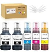 EXCERCUS Ink Refill Bottles Compatible for ET2760 ET-4760 ET2750 ET-3760 ET-2850 ET-15000 ST-4000...
