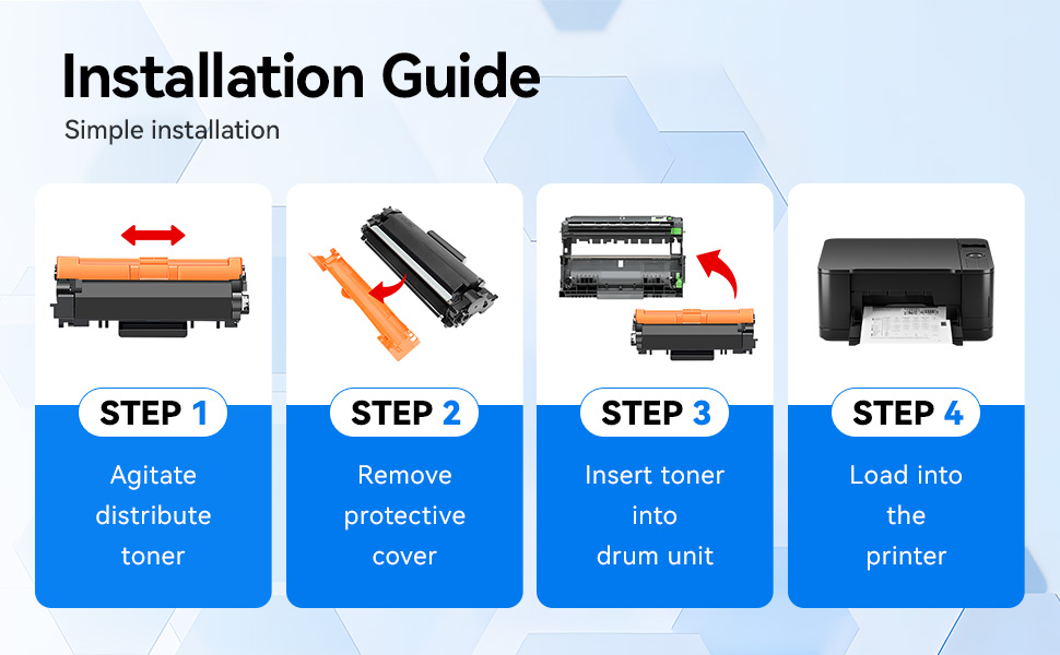 High quality toner provide you stable and reliable printing experience