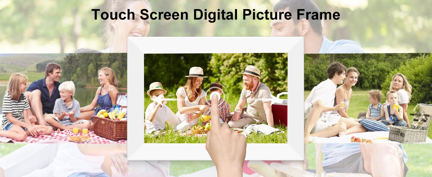The wifi picture frame adopts a friendly interface design to make it easy to use