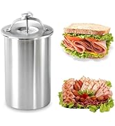 Ham Maker Meat Press Mold for Making Homemade Deli Meat Press, Stainless Steel Meat Press Cooker ...