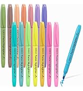 Highlighters, Shuttle Art 15 Colors Pastel Highlighter Pens Assorted Colors, Chisel Tip Dry-Quick...