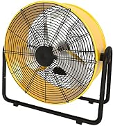Simple Deluxe 20 Inch Heavy Duty Metal Industrial Drum Fan, 3 Speed Floor Fan for Warehouse, Work...