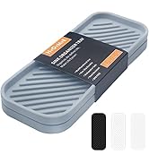 HvOvMvE Silicone Organizer Tray, Soap and Sponge Holder for Kitchen Sink, Bathroom - Storage Tray...