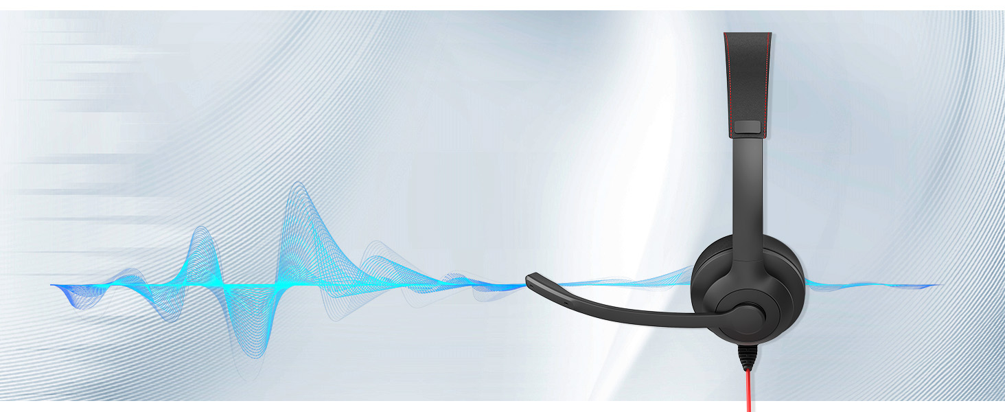 wired headphone for kids noise reduction headset with mic volume control mute noise cancelling