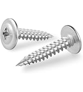 BNUOK #8 x 1 Inch Wood Screws Phillips Modified Truss Head Stainless Steel 410 Quick Metal Self T...