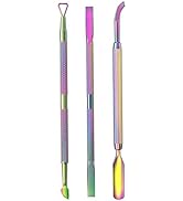 Cuticle Pusher Acetone/Gel/Nail Polish Remover Stainless Steel Professional 3pcs Set Cuticle Scra...