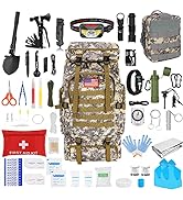 Skywod,Survival Gear Professional Kit and Large Camping Backpack,First Aid Kit for Adventure Outd...