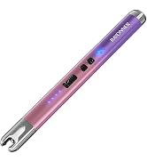 RAYONNER Lighter Electric Candle Lighter Rechargeable USB ARC Lighter (1 Pack - Pink/Purple Gradi...