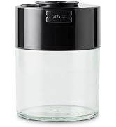 COFFEEVAC Pump It Out Vacuum Sealed Coffee Container 1/2 lb, Black/Clear | Patented Vacuum Seal C...