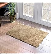 HOMEIDEAS Door Mats Indoor, 17"x29" Super Absorbent Non Slip Rugs for Entryway, Front Back Welcom...