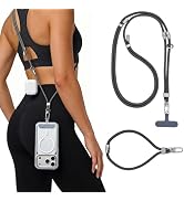 ZOYTONE Phone Lanyard & Phone Wrist Strap, 3 in 1 Adjustable Anti Theft Phone Strap for Cell Phon...