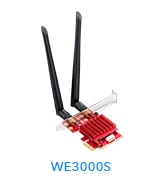 Cudy AX5400 Wireless WiFi 6E PCIe Card for PC, Bluetooth 5.2, AX210 Module Inside, Bluetooth 5.2/...