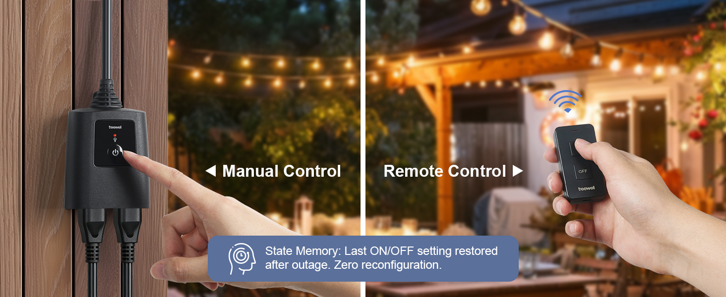 remote outdoor outlet plug