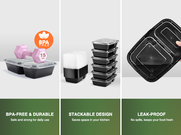 meal containers with lids