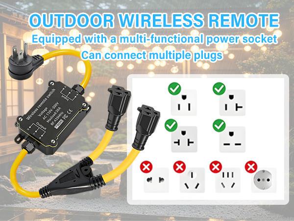 long range remote control outlet