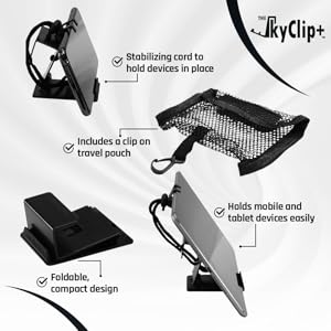 Foldable Inflight Phone Holder for Air Travel