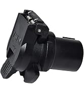 Oyviny USCAR to RV 7 Way Trailer Plug Adapter, Twist Lock Vehicle Side USCAR 7 Way Plug for GM/Ch...