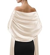 Sofier Satin Shawl Wraps for Women Evening Dresses Wedding Bridal Party Silky Scarf Formal Cover ...