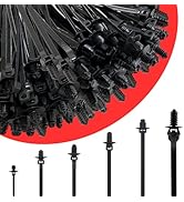 110Pcs Push Mount Zip Ties Assorted Sizes Automobile Cable TIes Mounts
