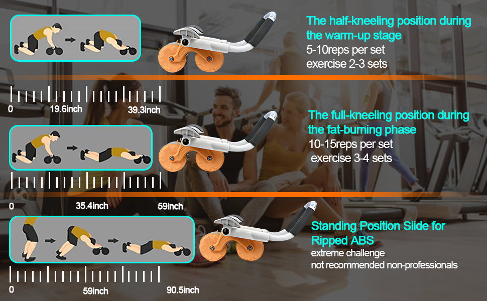abs roller wheel core exercise equipment