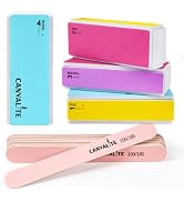 Canvalite Nail Files and Buffers, Shapes/Smooths/Shines Multi-Functional File & Polishing Buffer ...