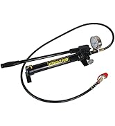 AMZCNC 10000 Psi Hydraulic Hand Pump with Pressure Guage 2 Speed Power Pack Hydraulic Lifting Pump
