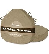 ELFJOY Chair Cushions for Dining Chairs 2.4 Inch Thick Windsor Seat Cushions for Kitchen Dining R...