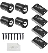 Eco-Fused Adjustable Door Ball Catch - Black Ball Bearing Hardware with Spring - Compatible with ...