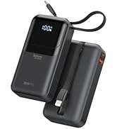 PD 30W Fast Charging Portable iPhone Charger 10 000mAh Mini Size Power Bank with Built in USB C &...
