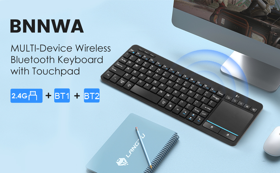 wireles bluetooth keyboard with touchpad