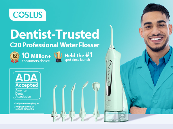 Selección de dientes dentales Flosser de agua COSLUS Water Dental Flosser Teeth Pick