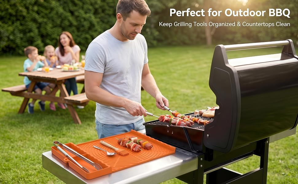 Silicone Tools Mat Grill Smoker- BBQ Accessories
