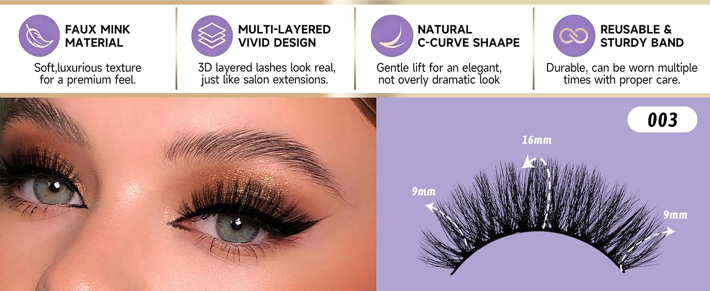 volume lash strips false eyelashes