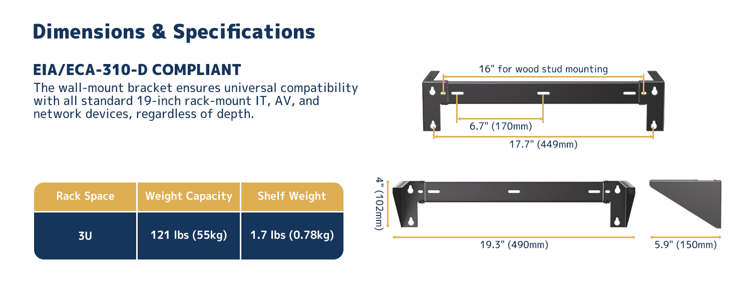 Dimensions and Specifications