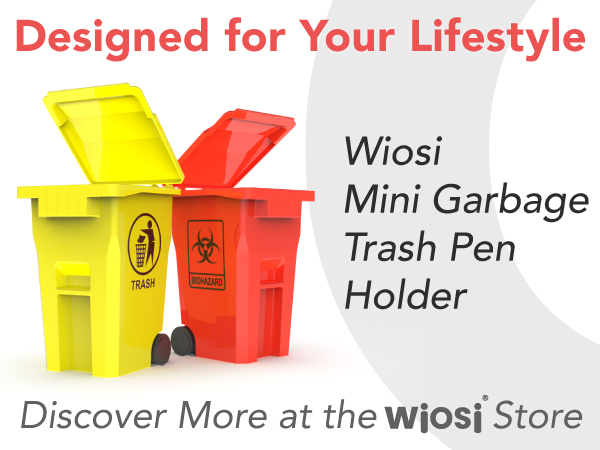 Mini Garbage Trash Pen Holder