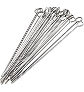 Blue Donuts 24 Pack Kabob Skewers for Grilling 12 Inch - BBQ Grill Grilling Accessories, Stainles...
