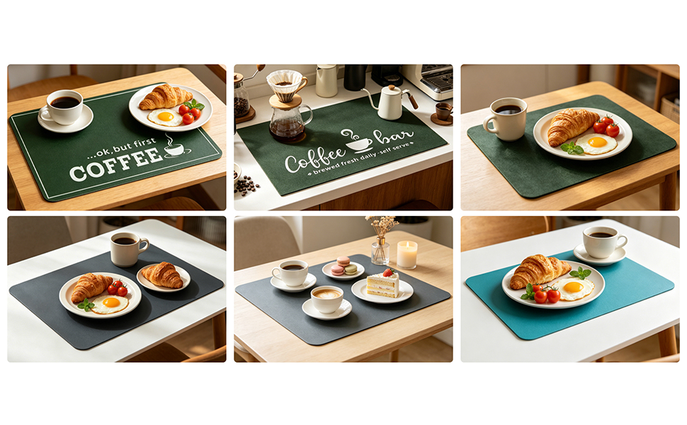 Perfect for breakfast nooks, coffee bars, dining tables and living room gatherings
