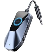 Bluetooth 5.3 Transmitter Receiver, Airplane Bluetooth Adapter for Headphones, TSNAM 3.5mm Wirele...