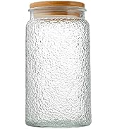 Aebor Glass Jar with Airtight Bamboo Lid, 35oz Vintage Glass Kitchen Storage Counter Sealed Jar, ...