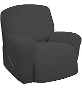Easy-Going Oversized Recliner Chair Cover Stretch Sofa Slipcover Dark Gray | 1 Piece Furniture Pr...