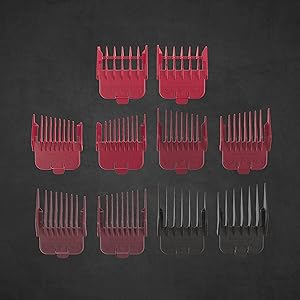 • Unique Tapered Fade Combs – 5 sets help any user easily blend & fade hair between cutting lengths