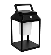 BRIMMEL Solar Outdoor Lantern Aluminum LED Portable Rechargeable Solar Table Lamp 35W 3000K Outdo...