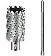 SALI Annular Cutter Diameter 1-1/2 Inch with Weldon Shank 3/4" (with 2 Flats) Cutting Depth 2" Ma...