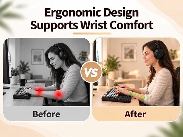 Ergonomic Design Supports Wrist Comfort