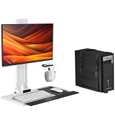 Mount Plus MED01 Medical Monitor and Keyboard Wall Mount For 17" to 32" Display with Height Adjus...
