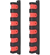 Axlksia Fishing Rod Holder Wall Mount, 1 Pair Fishing Pole Holders for Garage, Boats, 6 Fishing R...