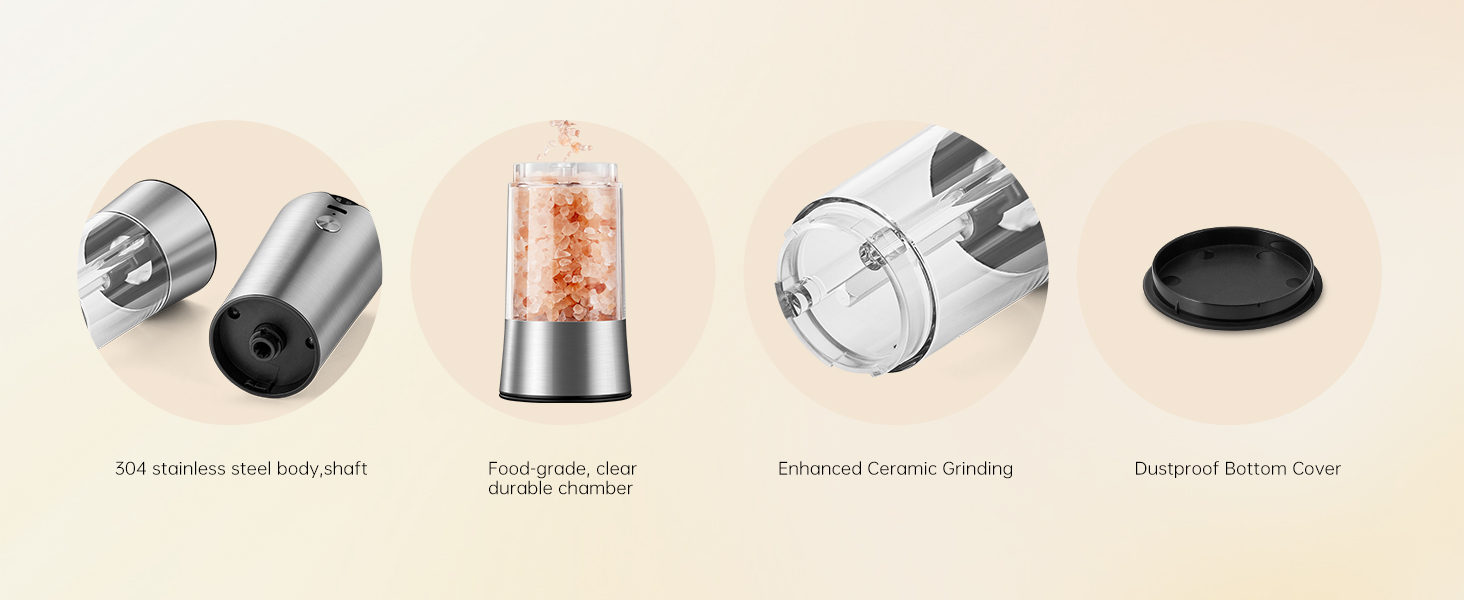 salt and pepper grinder set