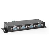 Coolgear 4-Port RS-232/422/485 Serial to Ethernet Device Server, PoE Power