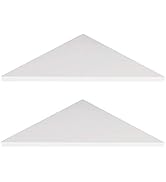 evron Corner Mounting Shelf,Easy to Install Wall Corner Shelf,Frosting Pattern Right-Angled,Set of 2