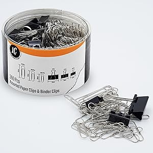 Assorted Paper Clips & Binder Clips